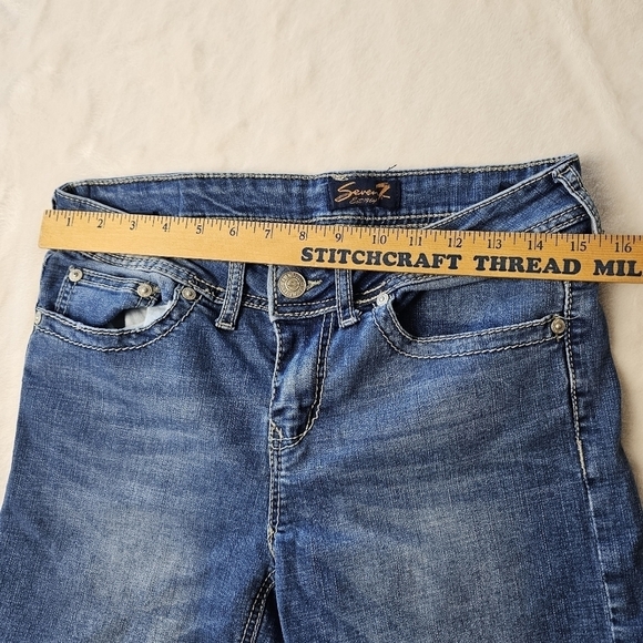 Seven 7 Denim Shorts 6 Women’s Jean Shorts Jorts summer fall rodeo - Picture 2 of 11